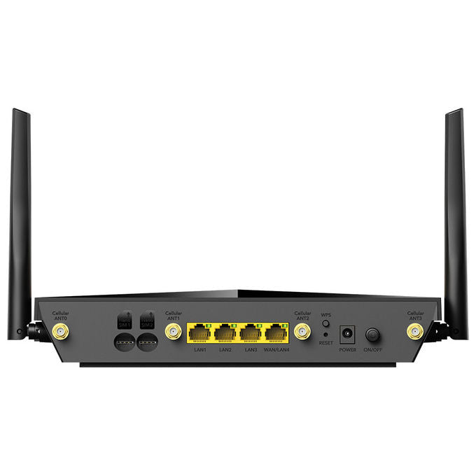 Cudy P5 Router Wireless 5G Wi-Fi 6 AX3000 Dual-band 2.4 GHz 5 GHz 4 Porte Gigabit Ethernet VPN Dual SIM colore Nero