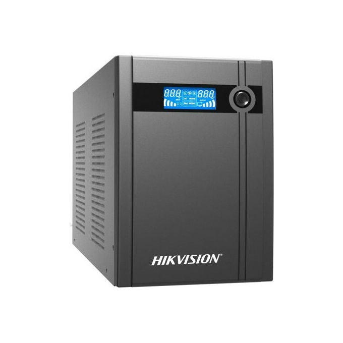 Hikvision DS-UPS3000 Gruppo di Continuita' UPS 3000VA 1800W AVR 6 Prese Display LCD 4 Batterie 12V 9Ah colore Nero