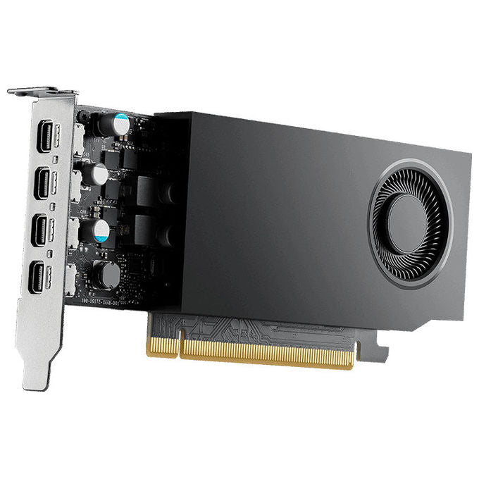 PNY VCNRTXA400-PL RTX A400 Scheda Video Professionale 4 GB GDDR6 PCIe 4.0 x8 768 CUDA Core 4x Mini DisplayPort Low Profile colore Nero