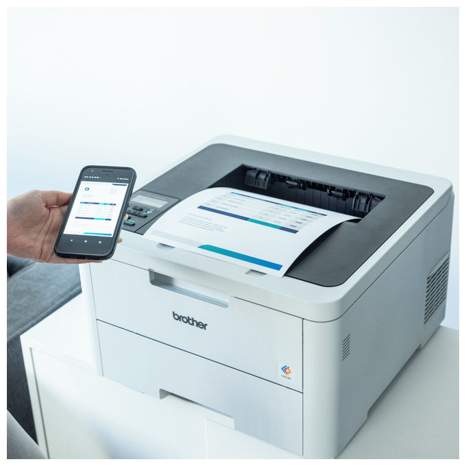 Brother HLL3220CWE Stampante Laser LED a Colori A4 18 ppm 600x2400 DPI Wi-Fi USB 256 MB colore Nero Bianco