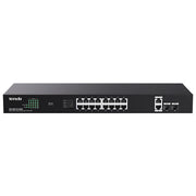 Tenda TEG1120P-16-250W Switch Gigabit Non Gestito 16 Porte PoE+ 2 RJ45 Uplink 2 SFP 230W 40 Gbps