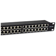 Equip 326626 Pannello Patch 48 Porte Cat.6A Schermato 1U Rack 19'' 500 MHz 10GBase-T colore Nero