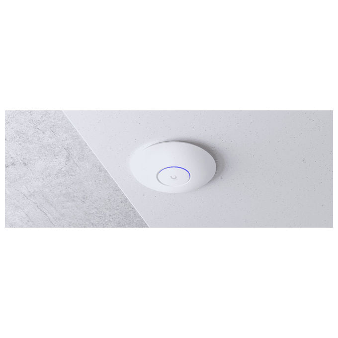 Ubiquiti U6+ Access Point WiFi 6 Dual Band 2402 Mbit-s PoE 300 utenti colore Bianco