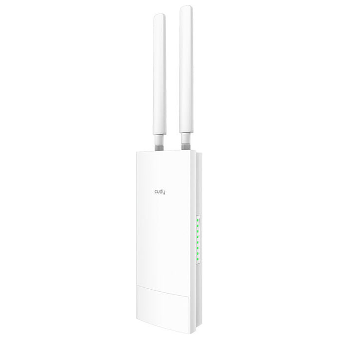 Cudy LT500 Router Wireless 4G LTE Wi-Fi 5 AC1200 Dual-band Outdoor IP65 NanoSIM PoE VPN colore Bianco