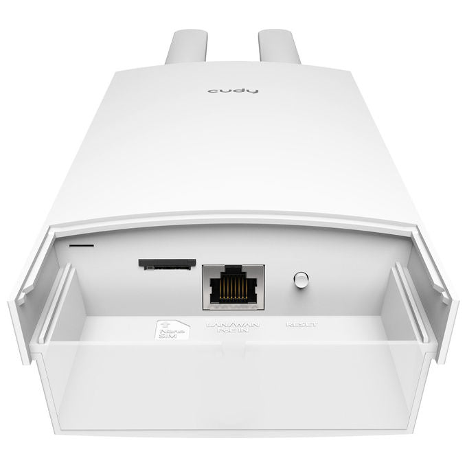 Cudy LT500 Router Wireless 4G LTE Wi-Fi 5 AC1200 Dual-band Outdoor IP65 NanoSIM PoE VPN colore Bianco
