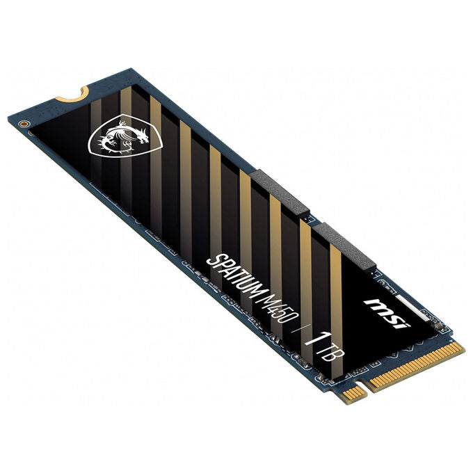 MSI SPATIUM M450 PCIE 4.0 NVME M.2 1TB SSD Interno M.2 2280 PCIe 4.0 NVMe 1 TB 3D NAND 3600 MB-s Lettura 3000 MB-s Scrittura