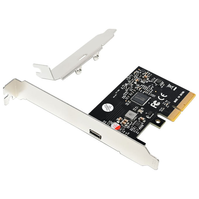 Conceptronic EMRICK14B Scheda Adattatore PCIe USB 3.2 Gen 2x2 Type-C 1 Porta 20 Gbit-s Chipset ASM3242 colore Nero