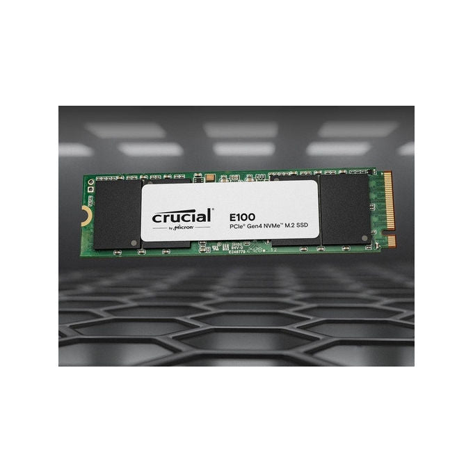 Crucial CT480E100SSD8 E100 SSD Interno M.2 NVMe PCIe 4.0 x4 480 GB Lettura 4700 MB-s Scrittura 2500 MB-s