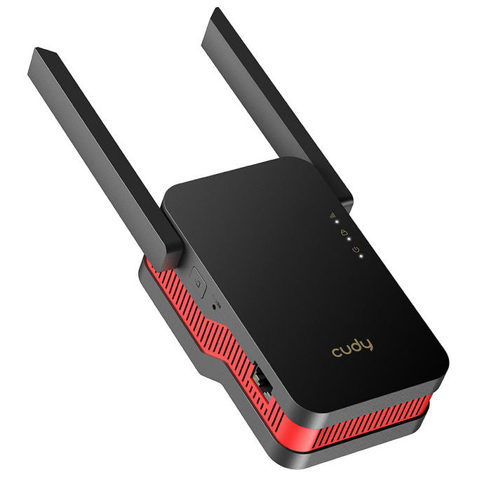 Cudy RE3000 Range Extender Wi-Fi 6 Mesh AX3000 Dual Band 2402 Mbps Gigabit Ethernet WPA3 colore Nero