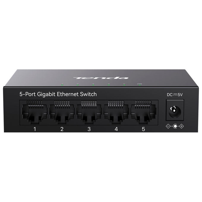 Tenda TEG1005M Switch Desktop 5 Porte Gigabit Ethernet Non Gestito L2 10 Gbit-s colore Nero