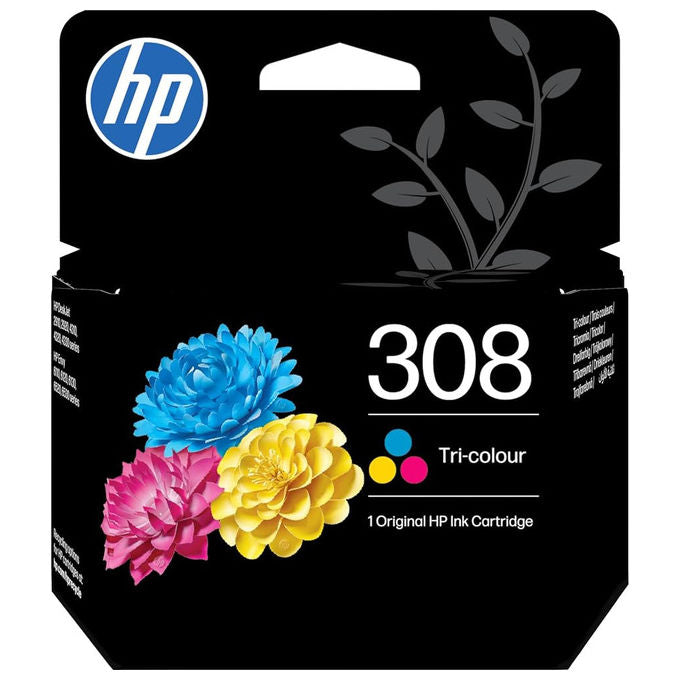 HP 7FP20UE Cartuccia Originale 308 Inkjet Tricromia Resa Standard 120 pagine colore Ciano Magenta Giallo
