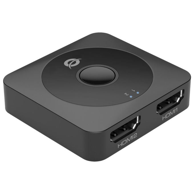 Conceptronic SELENE01B Switch HDMI 2.0 Bidirezionale 2 Porte 4K 60Hz Supporto DTS Dolby colore Nero