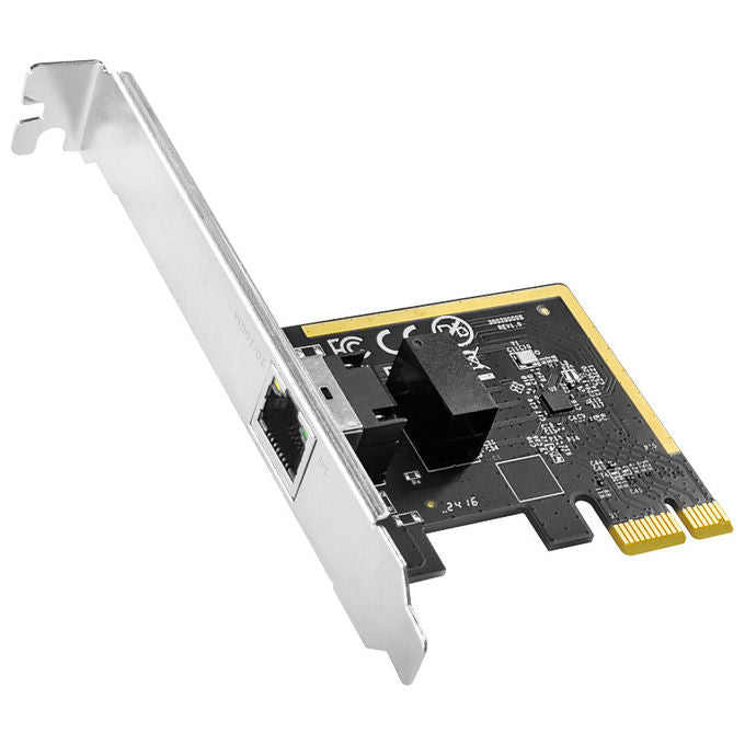 Cudy PE10 Scheda di Rete PCI Express Gigabit Ethernet 10 100 1000 Mbit-s Interna Cablata 1 Porta RJ45 Chipset Realtek Wake on LAN
