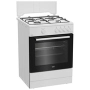 Beko FBG62010DW Cucina a Gas Libera Installazione 4 Fuochi Forno Gas Grill 64 L Classe A (85x60x60 cm) colore Bianco