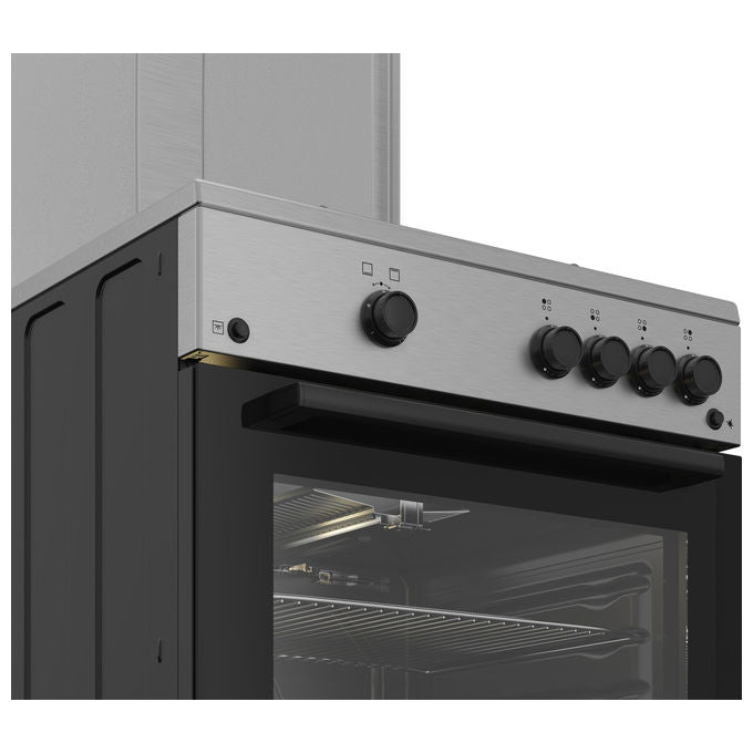 Beko FBG62010DX Cucina a Gas 4 Fuochi Forno a Gas 64 L Classe A (85x60x60 cm) colore Inox
