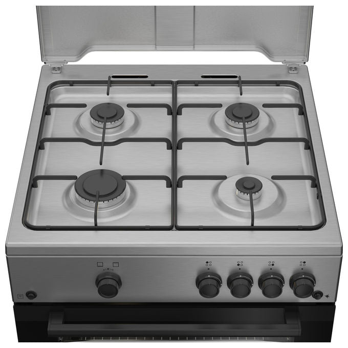Beko FBG62010DX Cucina a Gas 4 Fuochi Forno a Gas 64 L Classe A (85x60x60 cm) colore Inox