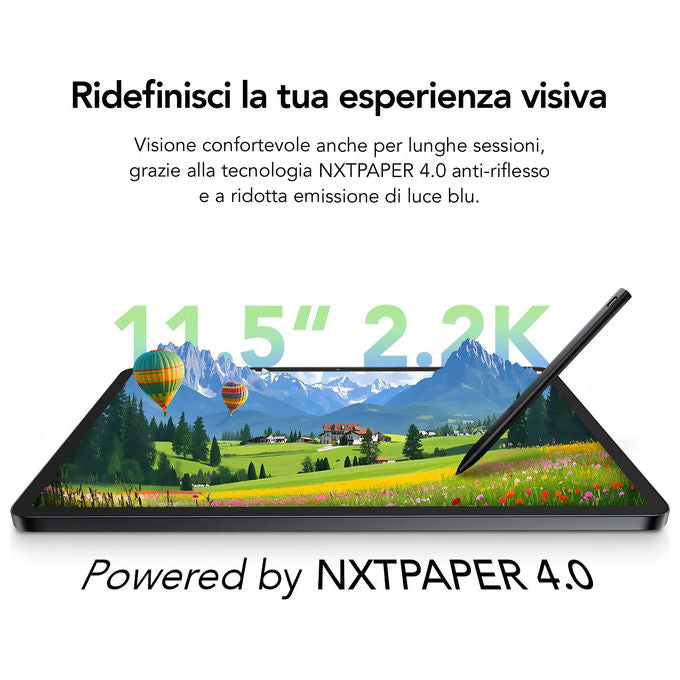 TCL 9469X2-2CLCA111 NXTPAPER 11 Plus Tablet Android 11.5'' 2.2K 120Hz 8 GB RAM 256 GB Android 15 colore Grigio