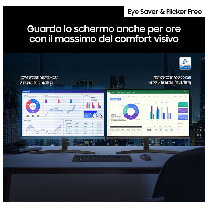 Samsung LS32D390GAUXEN S39GD Monitor Curvo 32'' Full HD 1920x1080 VA 100Hz 4ms colore Nero