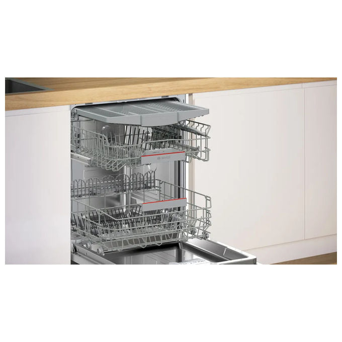 Bosch SMP4ECW72S Serie 4 Lavastoviglie da incasso sottopiano 14 coperti Classe A 42 dB Wi-Fi Home Connect (82x60x57 cm) colore Bianco