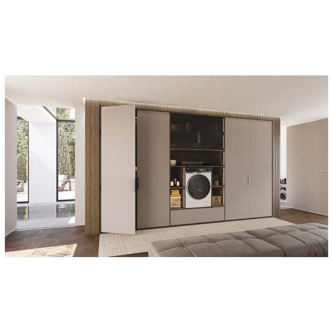 Haier HWD120BD16397EUS X Serie 11 Lavasciuga Frontale 12-7 Kg 1600 rpm Classe A Pompa di Calore Wi-Fi AutoDose Vapore (85x60x66 cm) colore Bianco