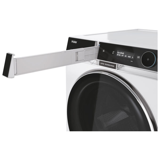 Haier HWD120BD16397EUS X Serie 11 Lavasciuga Frontale 12-7 Kg 1600 rpm Classe A Pompa di Calore Wi-Fi AutoDose Vapore (85x60x66 cm) colore Bianco
