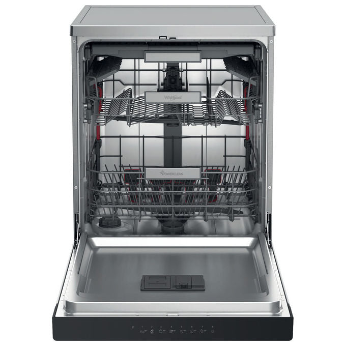 Whirlpool WH7FA14BN7A0X Lavastoviglie 14 coperti Classe A 6° Senso AquaStop 41 dB (85x60x59 cm) colore Inox