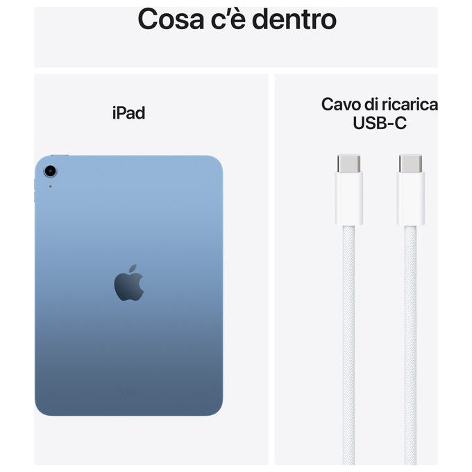Apple MD4A4TY-A iPad 11'' Wi-Fi 6 128GB Display Liquid Retina Chip A16 iPadOS 18 colore Blu