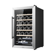 Cecotec 2450 Grand Sommelier Cantinetta Vino con Compressore 24 Bottiglie 63 L 5-18°C 45 dB Touch LED colore Inox