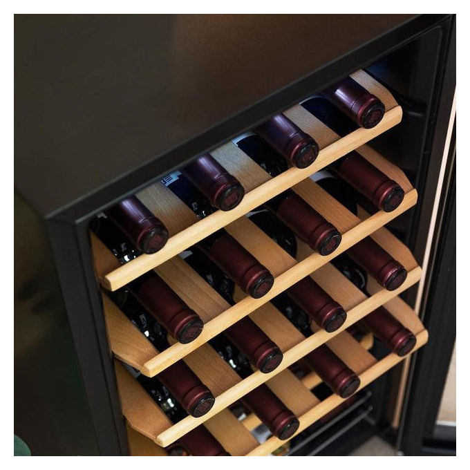 Cecotec 2450 Grand Sommelier Cantinetta Vino con Compressore 24 Bottiglie 63 L 5-18°C 45 dB Touch LED colore Inox