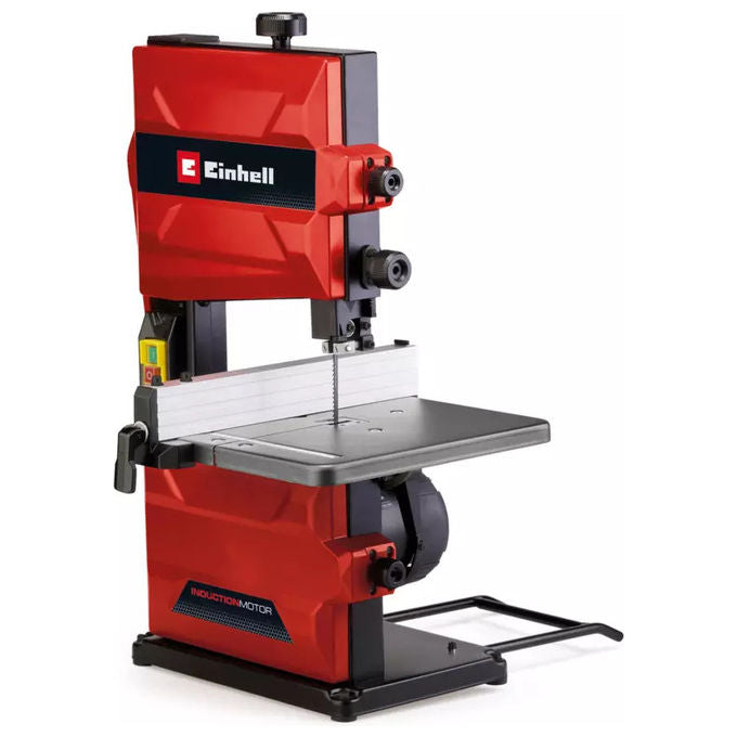 Einhell TC-SB 200-1 Sega a nastro 250W altezza taglio 80cm tavolo inclinabile 45° cambio lama senza attrezzi colore Grigio Rosso