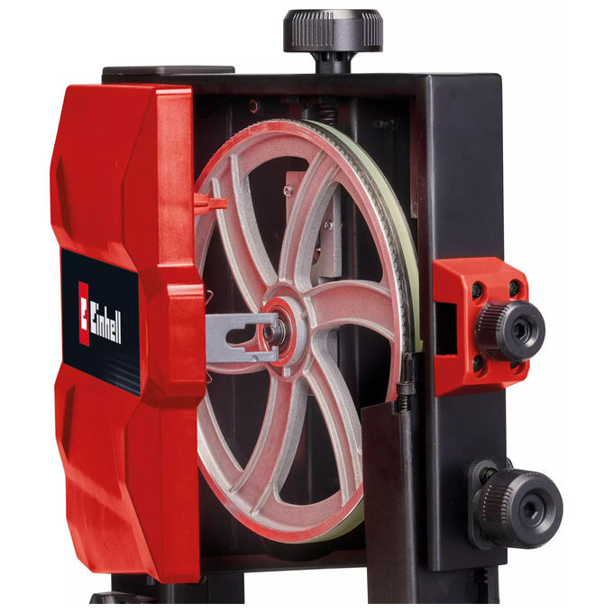 Einhell TC-SB 200-1 Sega a nastro 250W altezza taglio 80cm tavolo inclinabile 45° cambio lama senza attrezzi colore Grigio Rosso