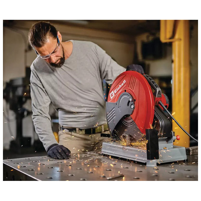 Einhell TC-MC 355-1 Troncatrice per Metallo 2200W 4200 rpm Disco 355mm Taglio 0° 45° Soft Start