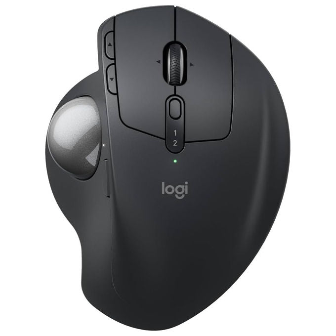Logitech 910-007260 MX Ergo S Mouse Trackball Wireless Ergonomico 2048 DPI Bluetooth 5.2 8 Tasti 6 Programmabili USB-C colore Grafite