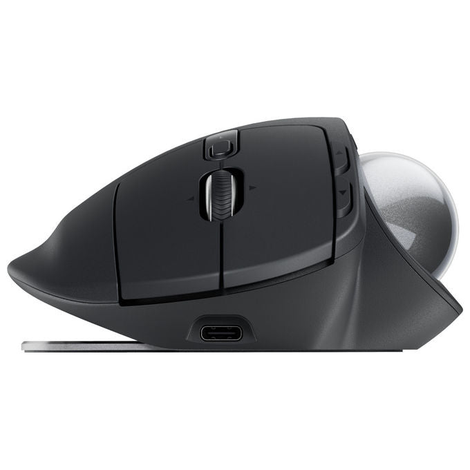 Logitech 910-007260 MX Ergo S Mouse Trackball Wireless Ergonomico 2048 DPI Bluetooth 5.2 8 Tasti 6 Programmabili USB-C colore Grafite