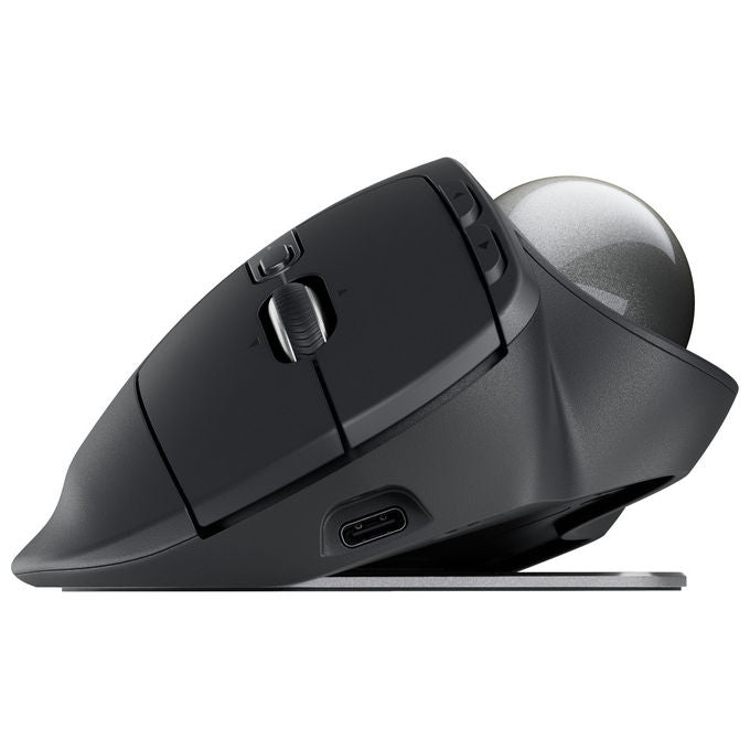 Logitech 910-007260 MX Ergo S Mouse Trackball Wireless Ergonomico 2048 DPI Bluetooth 5.2 8 Tasti 6 Programmabili USB-C colore Grafite