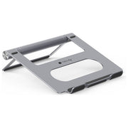 Techly ICA-NTB DOCK91 Docking Station USB-C 9 in 1 Stand Notebook Pieghevole HDMI 4K Ethernet Gigabit 100W colore Argento
