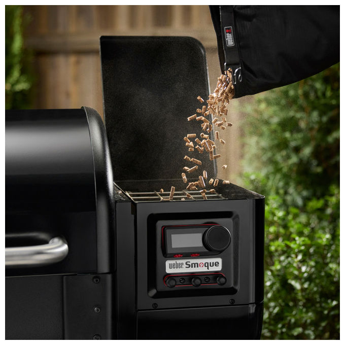 Weber 3401050 Pellet Legno Ciliegio 100% Naturale FSC Aroma Fruttato Dolce Affumicato 8 Kg colore Rosso