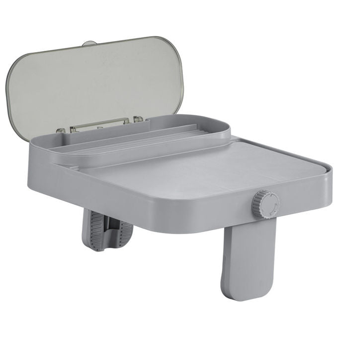 Bestway 60337 Lay-Z-Spa Xtras Vassoio Portaoggetti 4 in 1 Supporto Bevande Tablet Regolabile Universale colore Grigio