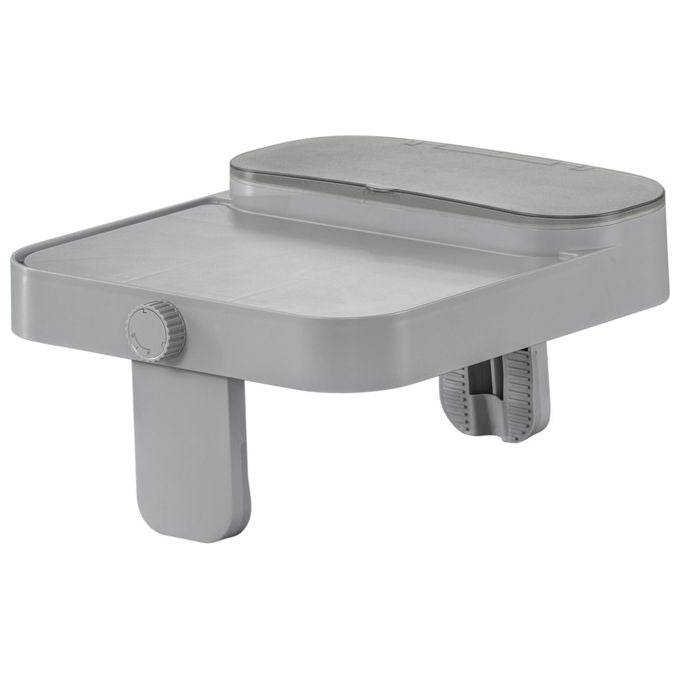 Bestway 60337 Lay-Z-Spa Xtras Vassoio Portaoggetti 4 in 1 Supporto Bevande Tablet Regolabile Universale colore Grigio