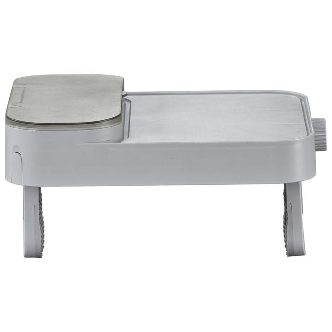 Bestway 60337 Lay-Z-Spa Xtras Vassoio Portaoggetti 4 in 1 Supporto Bevande Tablet Regolabile Universale colore Grigio