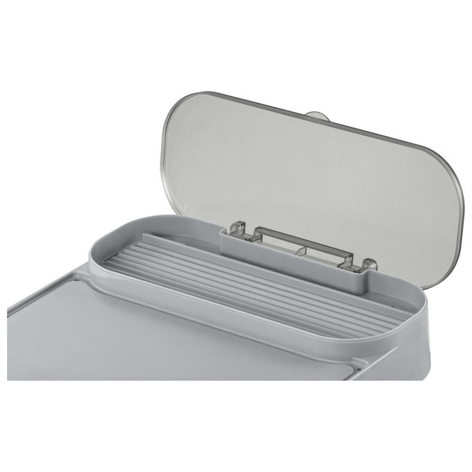 Bestway 60337 Lay-Z-Spa Xtras Vassoio Portaoggetti 4 in 1 Supporto Bevande Tablet Regolabile Universale colore Grigio