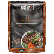 Weber 3401053 Pellet di Legno di Quercia FSC per Barbecue a Pellet Affumicatura Cottura Lenta 8 Kg