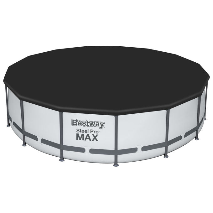 Bestway 58038 Copertura di Sicurezza per Piscina Rotonda Fuori Terra 457 cm colore Nero