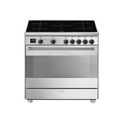 De'Longhi DGVX96SG Cucina a Gas Libera Installazione 5 Fuochi Forno Gas Ventilato 115 L Grill Elettrico Classe A (90x90x60 cm) colore Inox