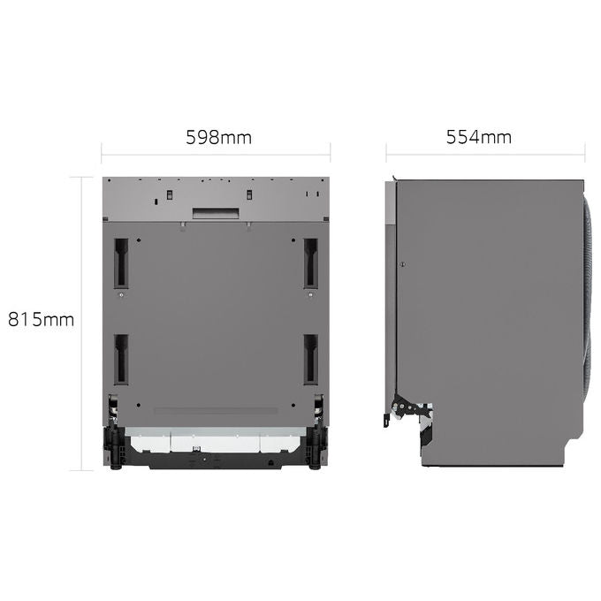 LG DB597TXS Serie 5 Lavastoviglie Incasso 14 coperti Classe A 43 dB QuadWash TrueSteam Wi-Fi (82x60x55 cm) colore Noble Steel