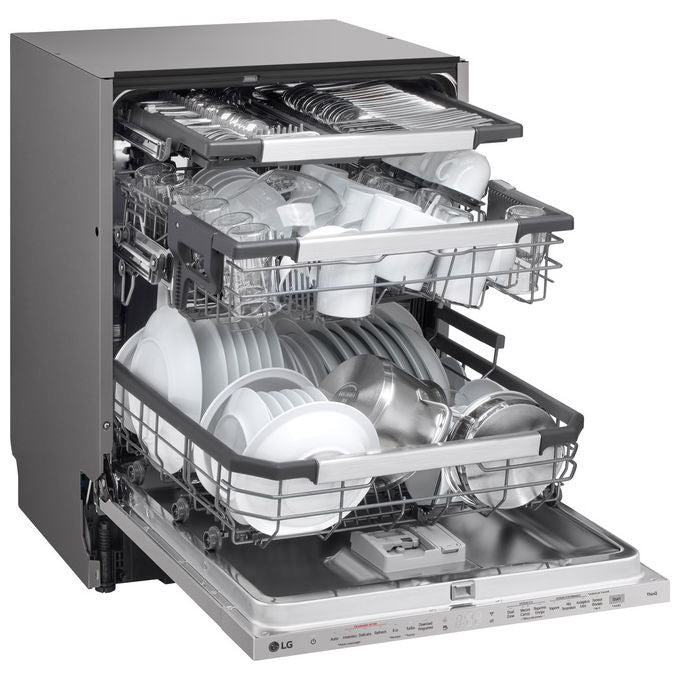 LG DB597TXS Serie 5 Lavastoviglie Incasso 14 coperti Classe A 43 dB QuadWash TrueSteam Wi-Fi (82x60x55 cm) colore Noble Steel