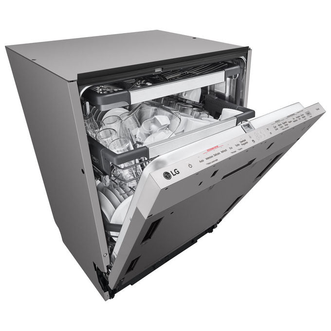 LG DB597TXS Serie 5 Lavastoviglie Incasso 14 coperti Classe A 43 dB QuadWash TrueSteam Wi-Fi (82x60x55 cm) colore Noble Steel