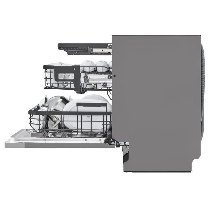 LG DB597TXS Serie 5 Lavastoviglie Incasso 14 coperti Classe A 43 dB QuadWash TrueSteam Wi-Fi (82x60x55 cm) colore Noble Steel