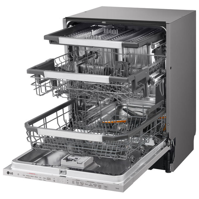 LG DB597TXS Serie 5 Lavastoviglie Incasso 14 coperti Classe A 43 dB QuadWash TrueSteam Wi-Fi (82x60x55 cm) colore Noble Steel