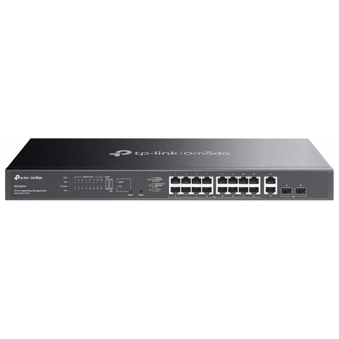 TP-Link ES220GMP Omada Switch Gestito L2 20 porte Gigabit 16 PoE+ 250W 2 SFP Cloud colore Nero